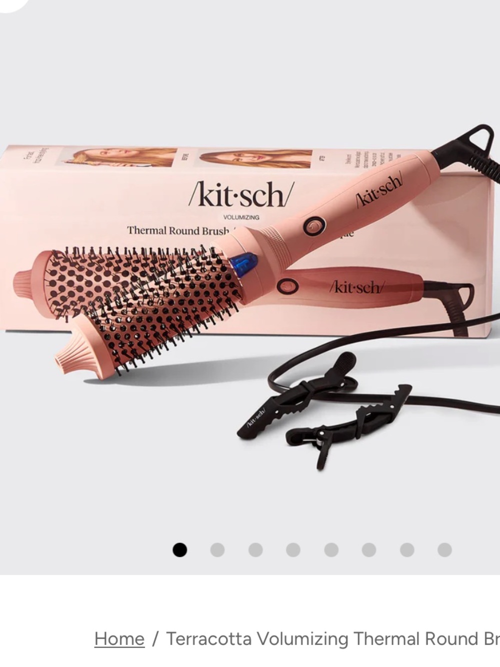 Kitsch Terracotta Volumizing Thermal Round Brush Medium